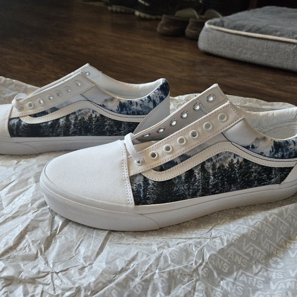 Vans Old School Custom Mountain Scape Sneakers Men Size 12 - Picture 4 of 8